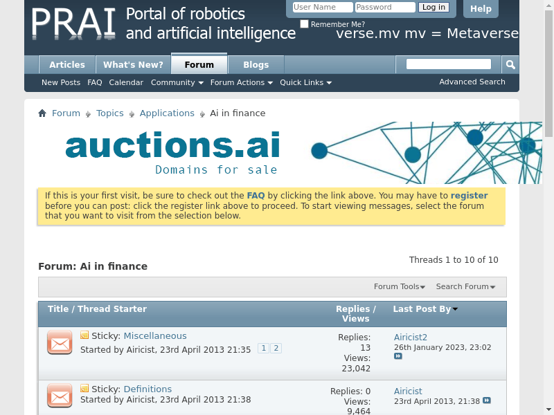 Ai in finance